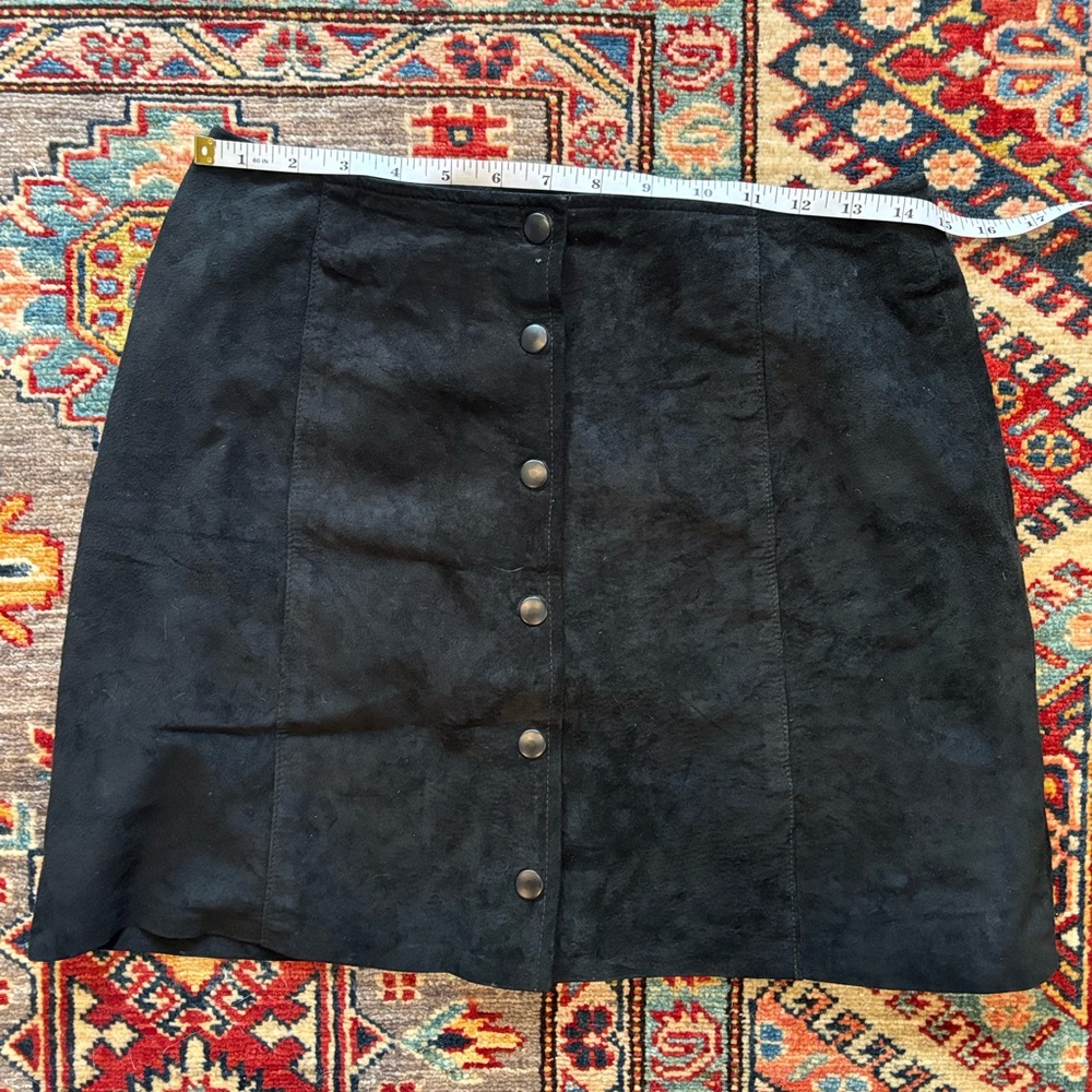 Vintage suede mini skirt
